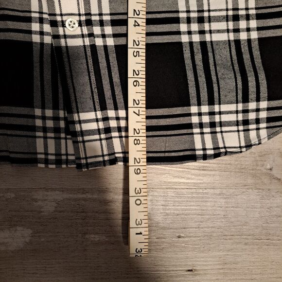 Lauren Ralph Lauren Black Plaid Men's Regular Shirt Long Sleeve Button Down L - Picture 6 of 10